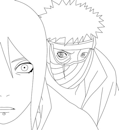 Coloriage Akatsuki à imprimer